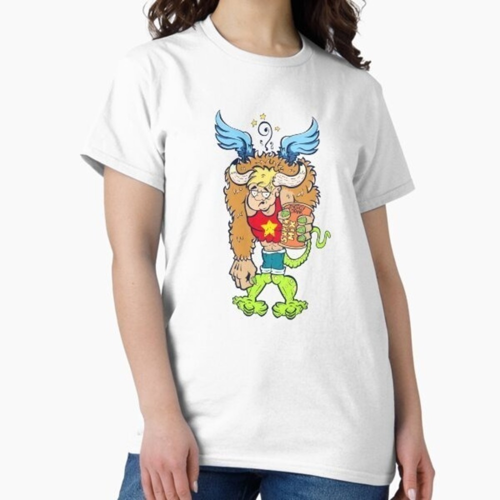 Classic Retro Captain Caveman Comic Character  T Shirt